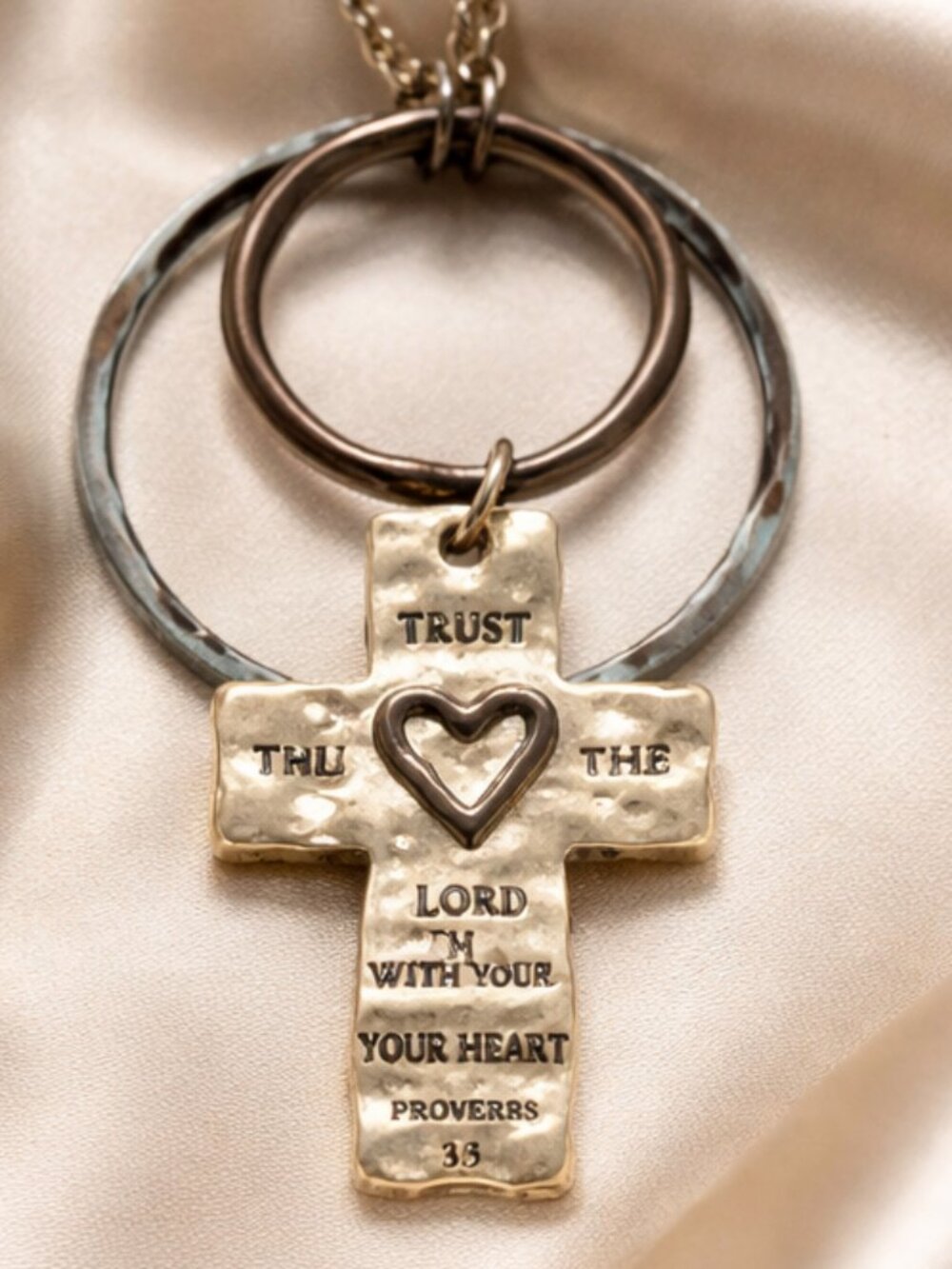 Religious Necklace - Proverbs: 3.3 - "Trust the Lord with All your Heart" - - Picture 3 of 6